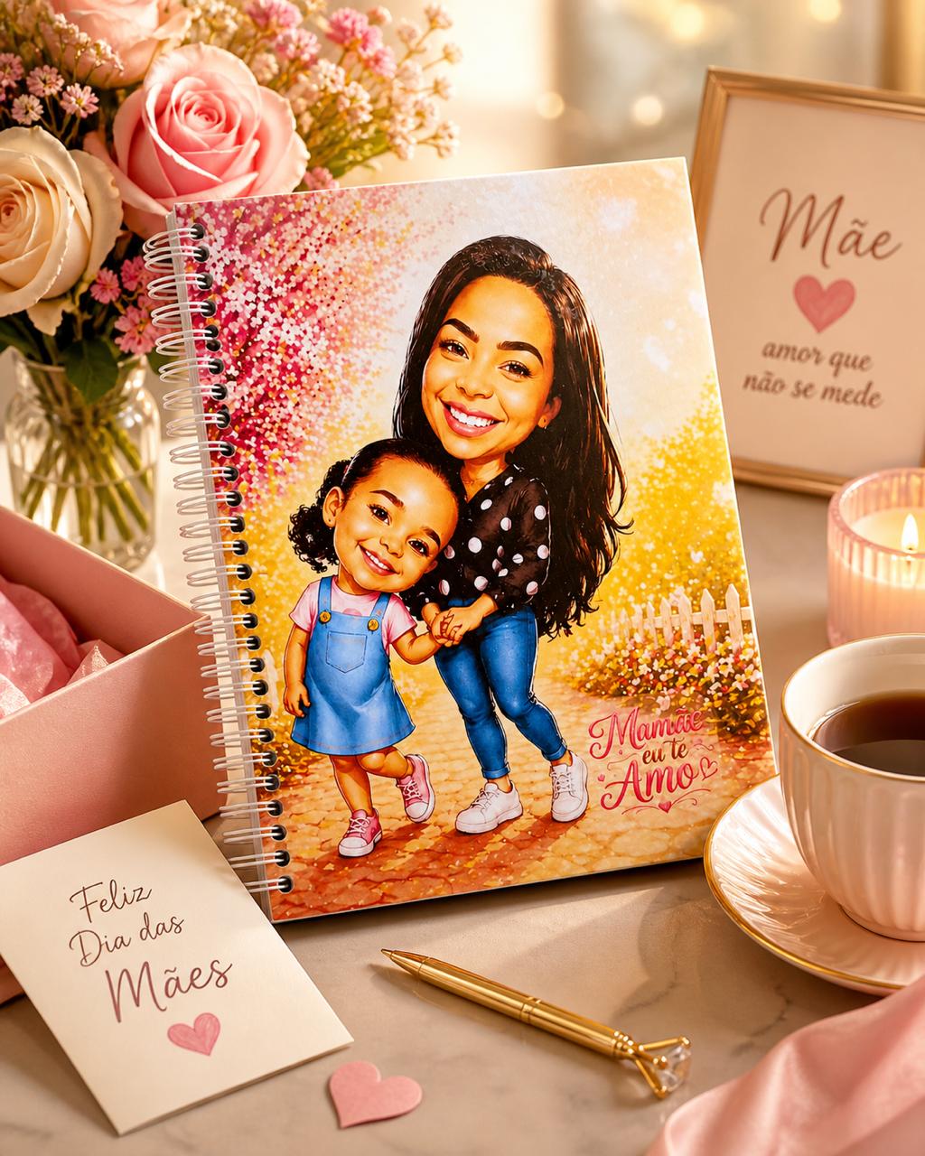 Agenda personalizada com caricatura