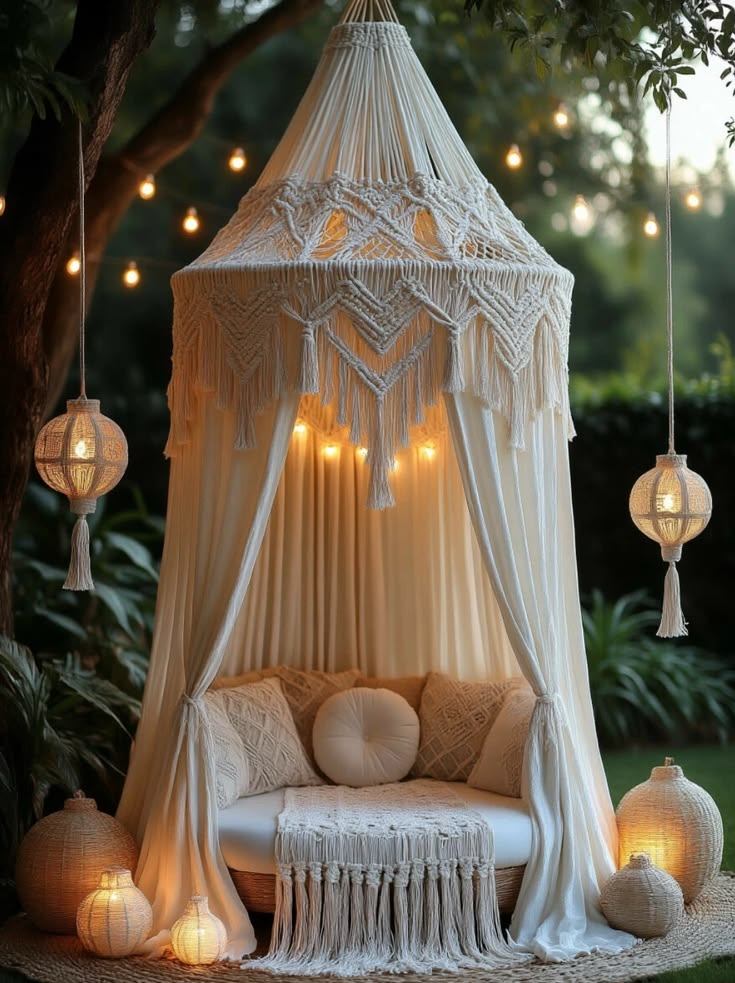 cabana de macramê