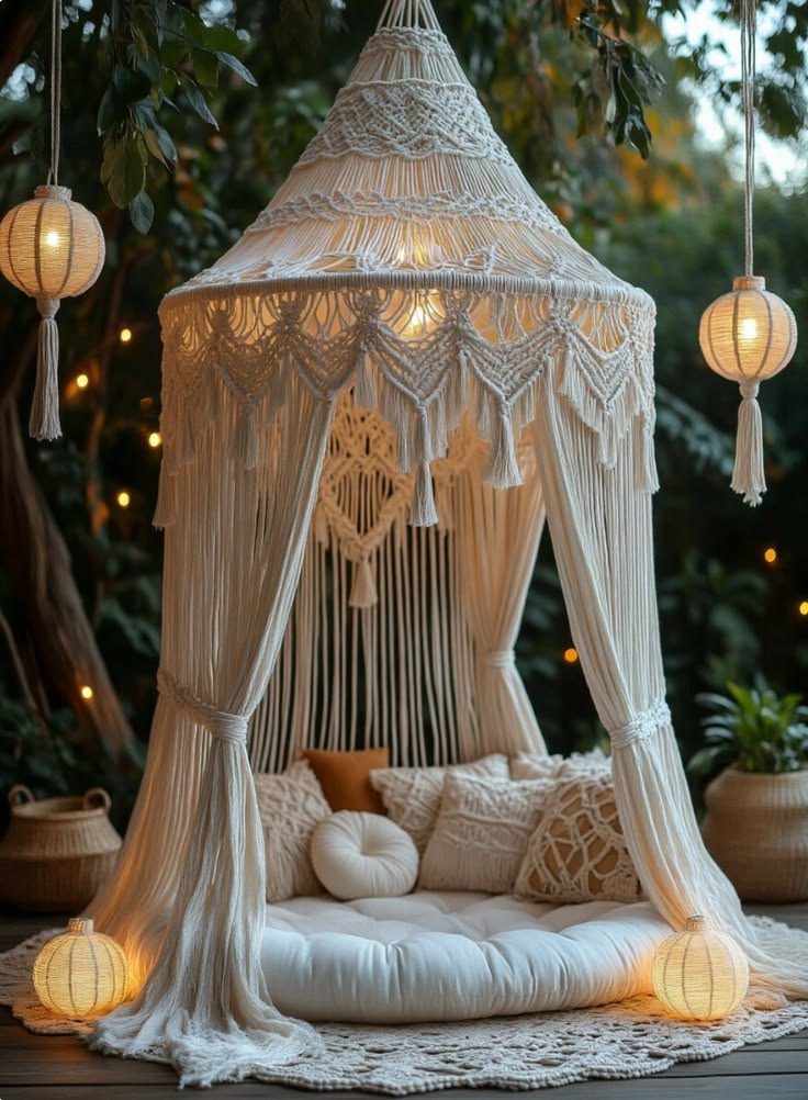 cabana de macramê