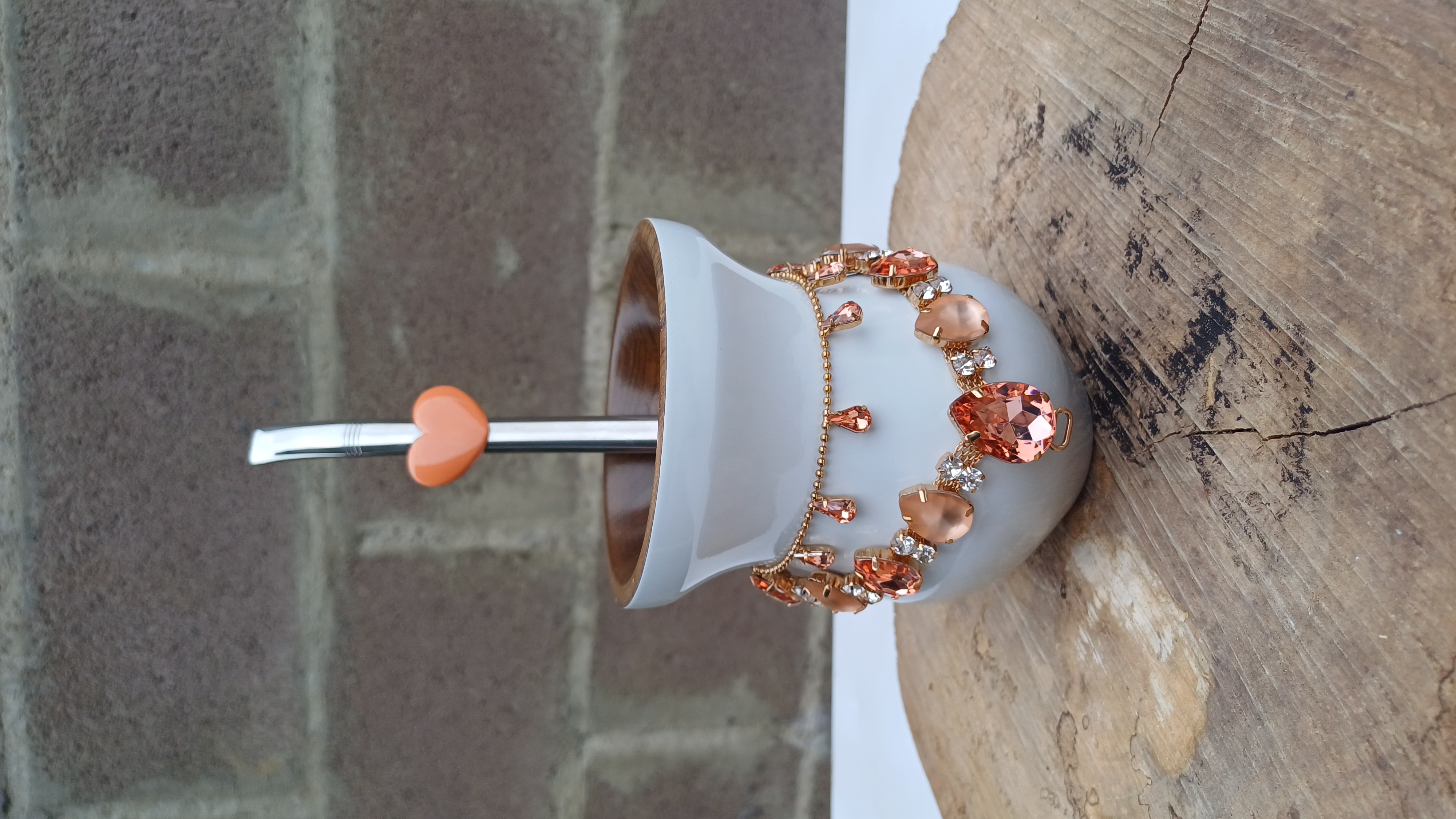 Kit cuia verniz + bomba aplique de coração + chocker