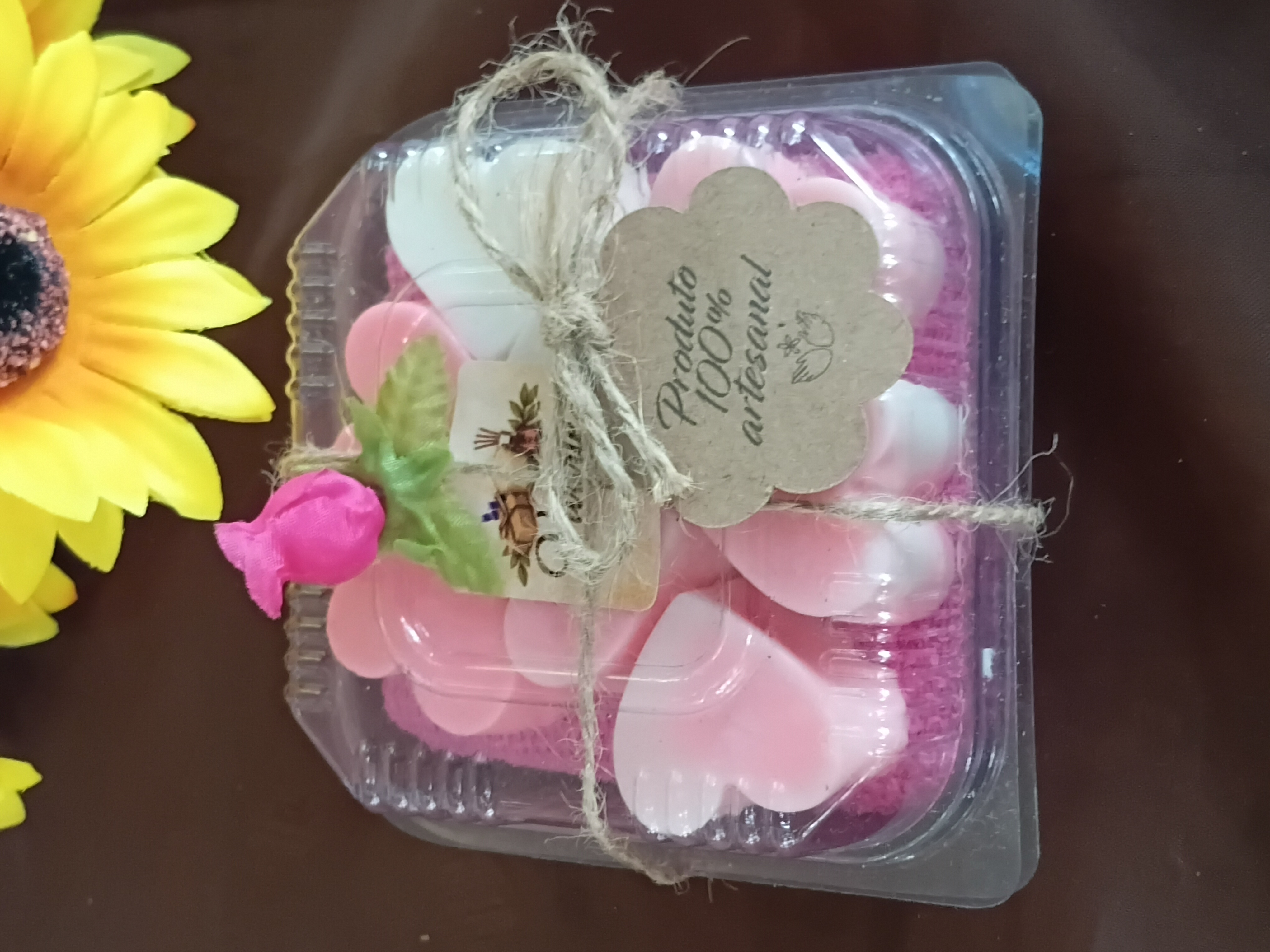 Kit Mini sabonetes Artesanais Corações
