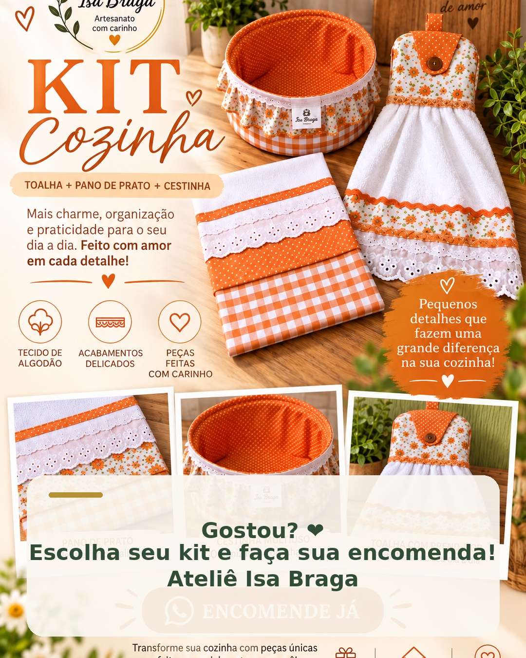 Kit artesanal de cozinha