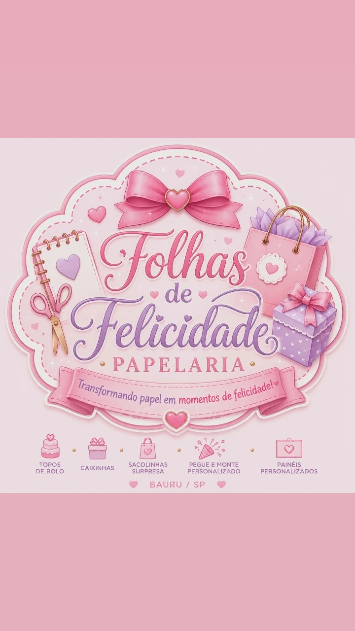 Folhas de felicidade Papelaria